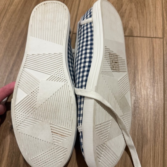 Jack Rogers Blue Ava Gingham Lace Up Sneakers Women’s Size 10 - Picture 3 of 5